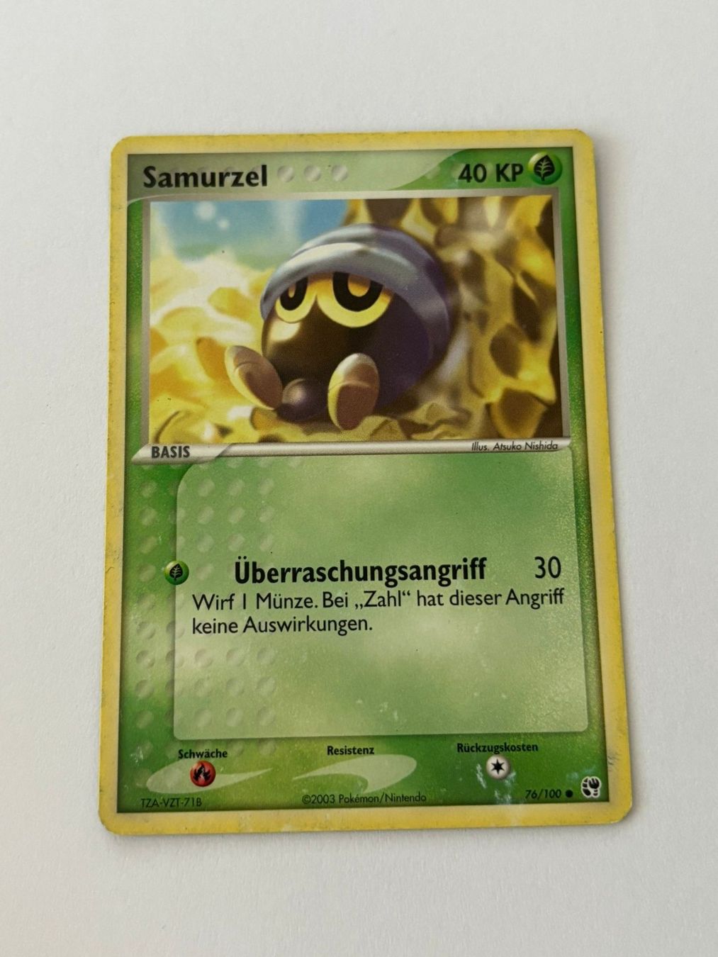 Pokémon Carte collezionabili: Pokemon-Karte Samurzel 76/100 – Usato da Herisau venduto da Seyashop1