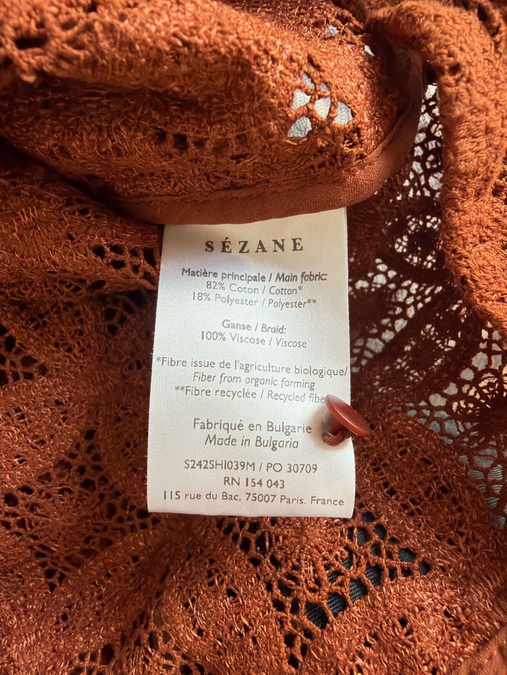 Sezane Camicette: CHLO Shirt / Bluse von Sézane – Usato da Schmitten FR venduto da Puschi2012 3