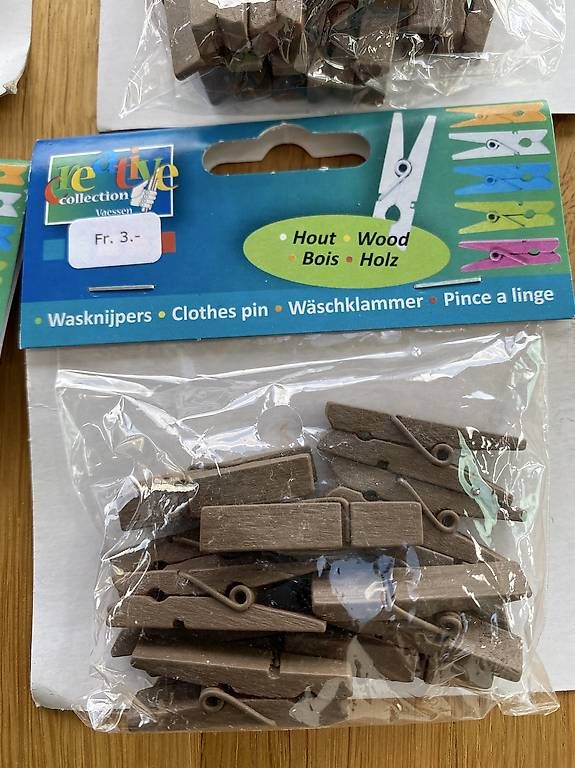 Tutti gli attrezzi: Wäscheklammern aus Holz – Nuovo e nell'imballaggio originale da Egolzwil venduto da taraxacum65 1