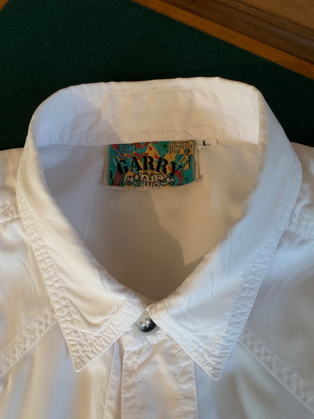 Camicie: GARRY BASIC VINTAGE Hemd 100% Baumwolle  Größe: L – Usato da Interlaken venduto da Bona55 1