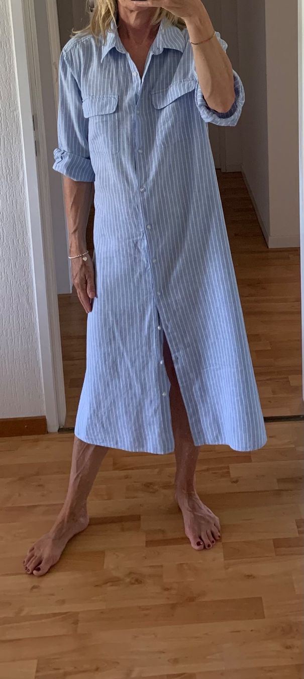 H&M Vestiti: Robe chemise lin et coton taille 34 – Nuovo (secondo la descrizione) da Gland venduto da TallyEva