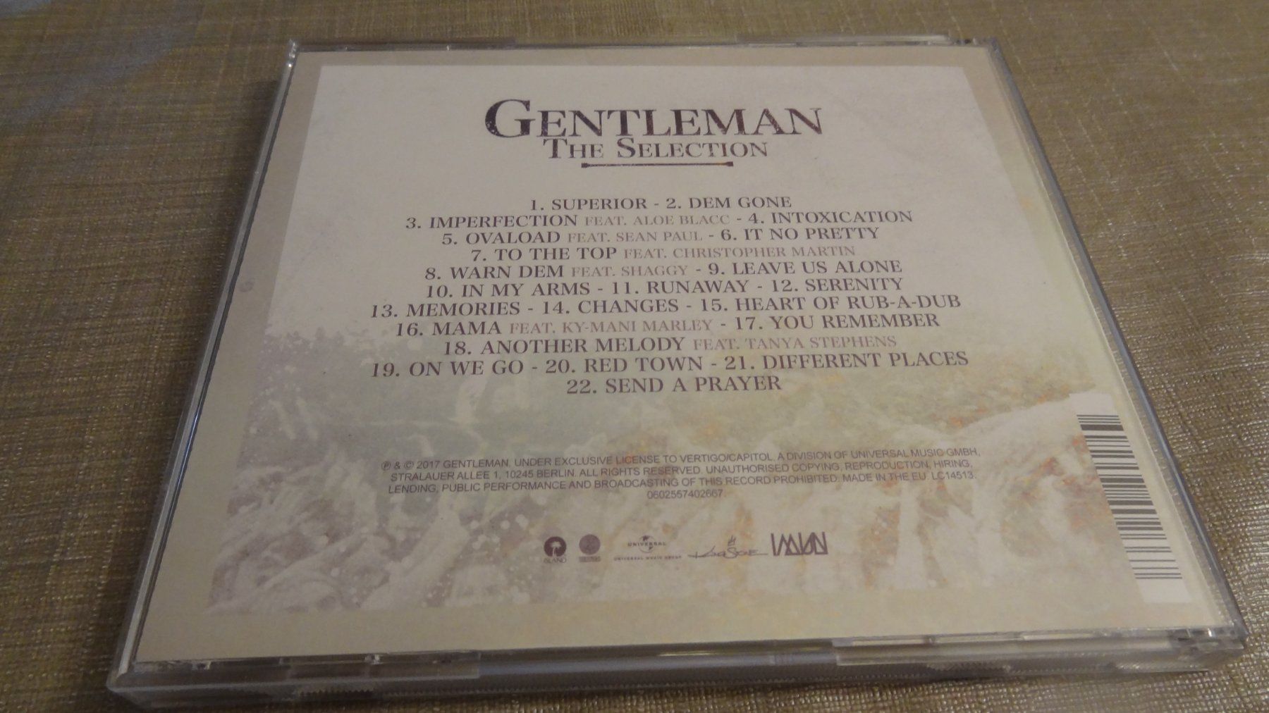CDs: Gentleman - The Selection CD – D'occasion à Olten par Disc-Ausverkauf 1