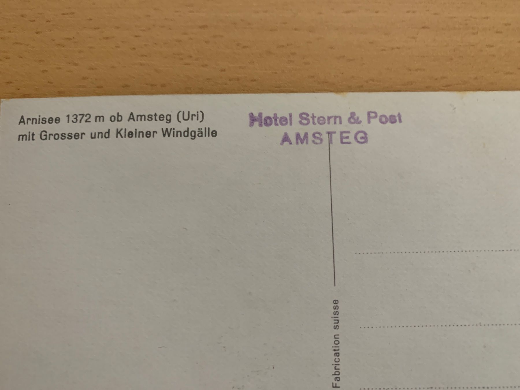 Cartoline postali: ANTIKE ANSICHTSKARTE ARNISEE OB AMSTEG********* – Usato da Ibach venduto da lisch3 2