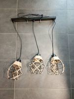 Suspension triple industrielle/bohème  3 lampes