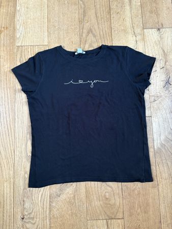 Damen T-Shirt AMISU schwarz in Grösse M 
