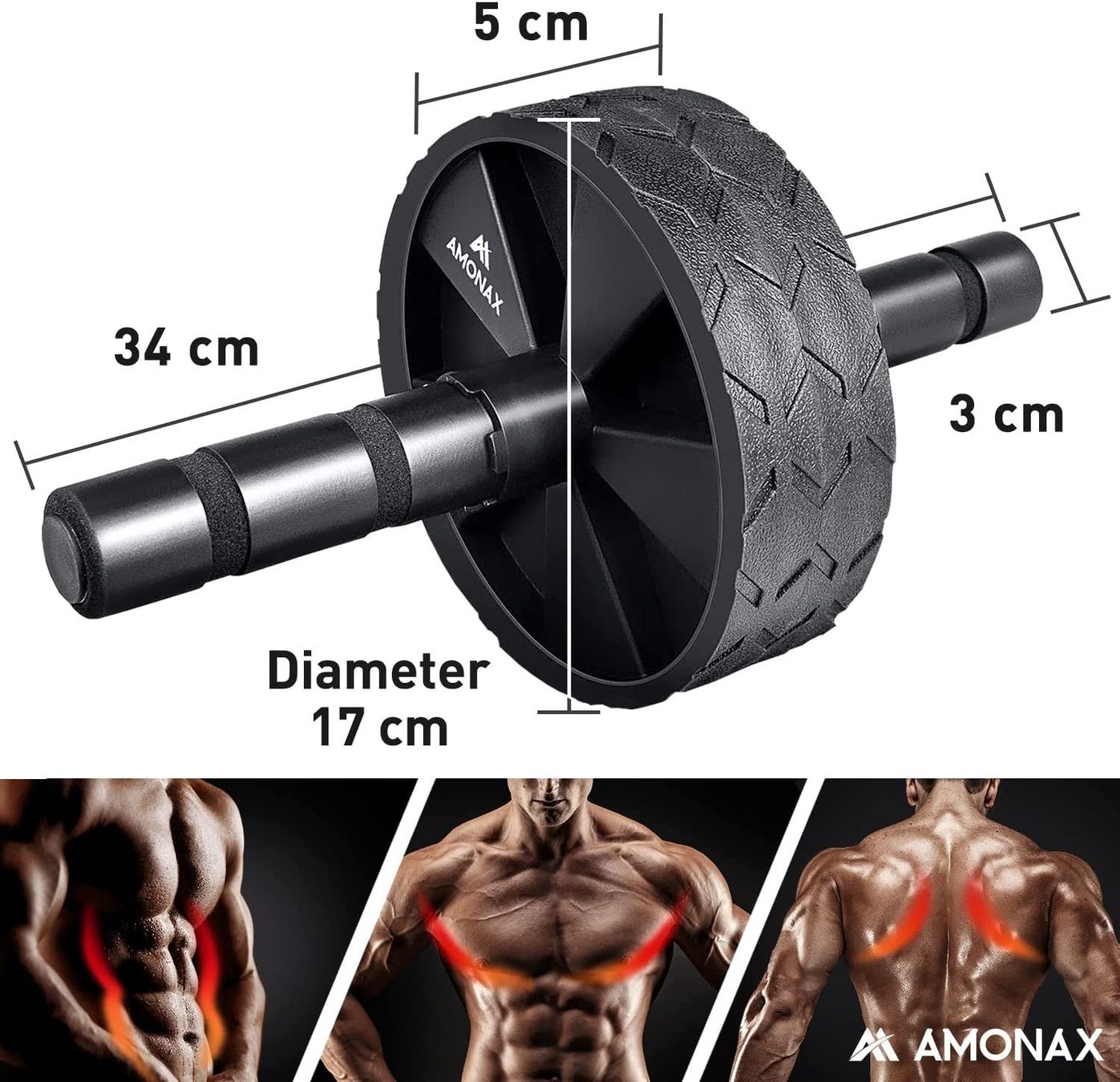 Hometrainer: Bauchroller Bauchtrainer AB Wheel Set Kniematte Springseil – Nuovo e nell'imballaggio originale da Dörflingen venduto da Nixhub 1