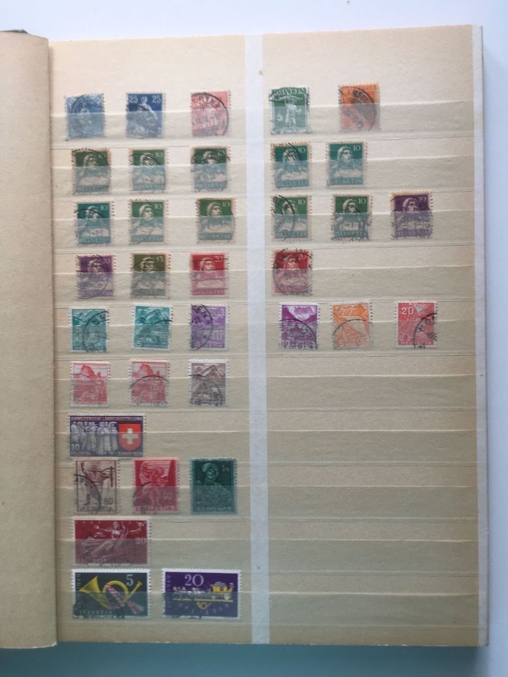 Alben: Briefmarken Sammlung Schweiz – Gebraucht aus Thal von cs60