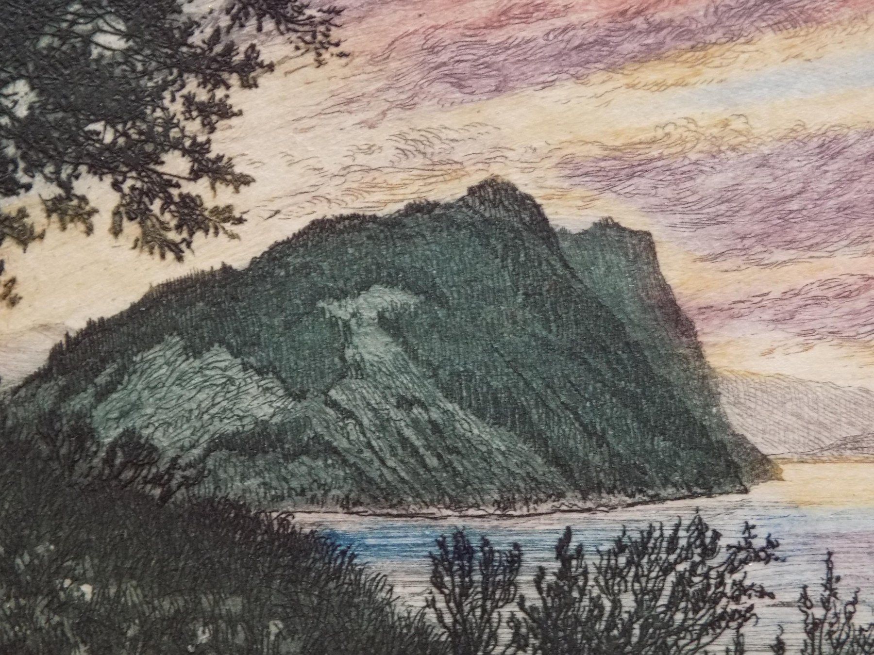 Stiche: Bürgenstock Vierwaldstättersee handsigniert – Gebraucht aus Risch von Antikfee 4