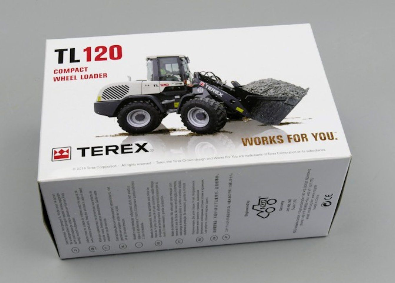 Terex Kits de montage: Terex TL120 Compact Wheel Loader - NZG 903 - 1:50 – Neuf avec emballage d'origine à Trélex par Arnaudyak 2