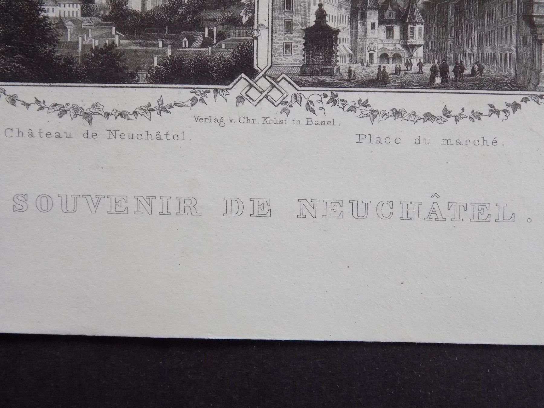 Gravures: Neuchâtel Souvenirblatt – D'occasion à Risch par Rischli15 2