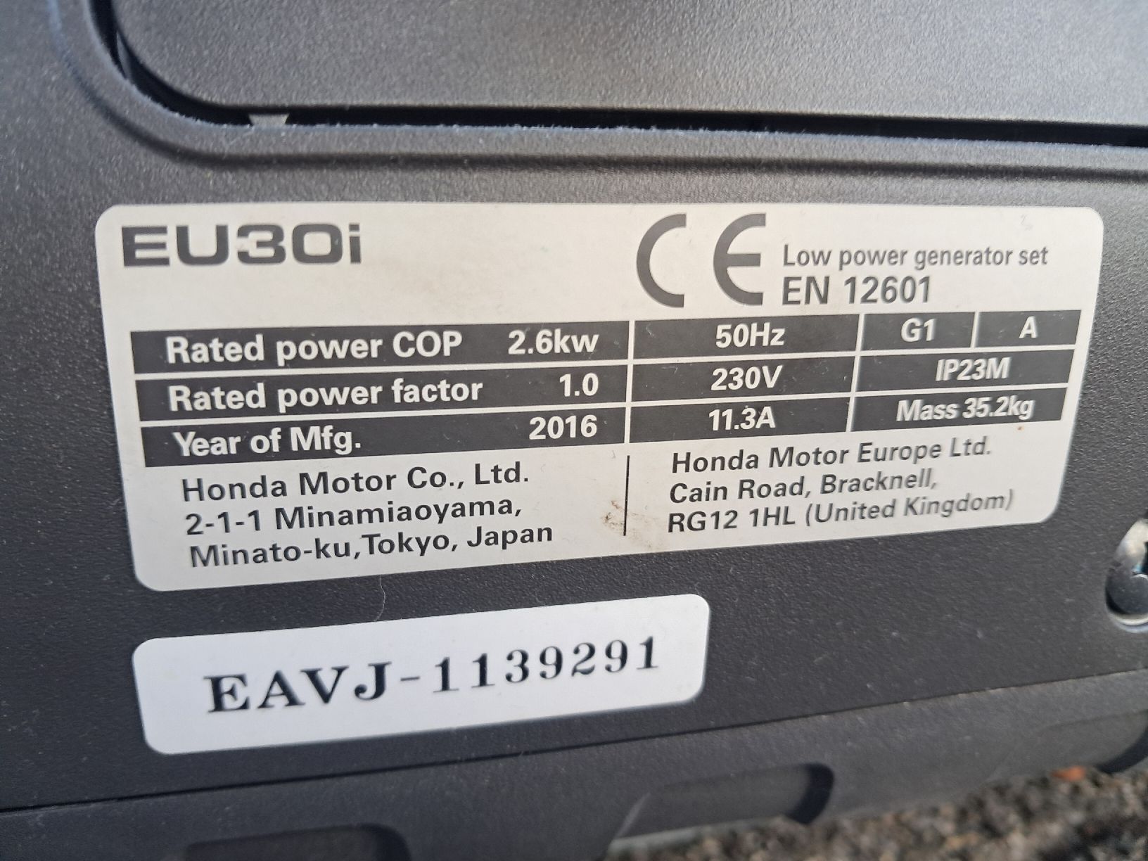 Honda Generatori di corrente: Notstromgenerator Honda EU 30i – Usato da Strengelbach venduto da Wedi73 8