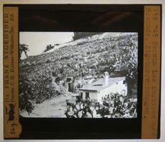 Glasdia Spanien: Granada - Zigeunerunterkünfte, um 1920