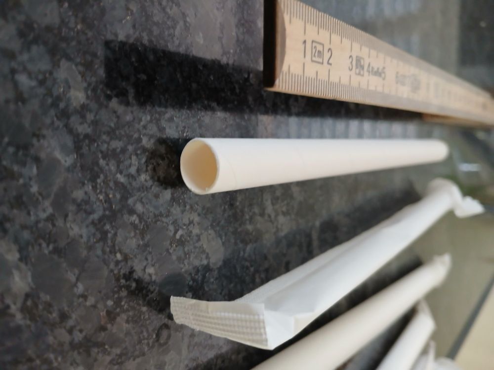 Bicchieri: 40 x Papier Strohhalme einzeln verpackt – Nuovo (secondo la descrizione) da Hinwil venduto da Unglaubliche-Treffer 2