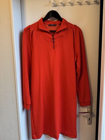 Robe orange col montant zippé taille M