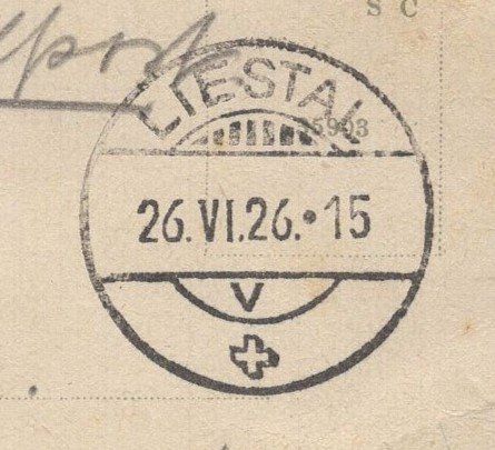 Cartoline postali: Liestal - Kaserne  1926 – Usato da Aarau venduto da kufi44 2