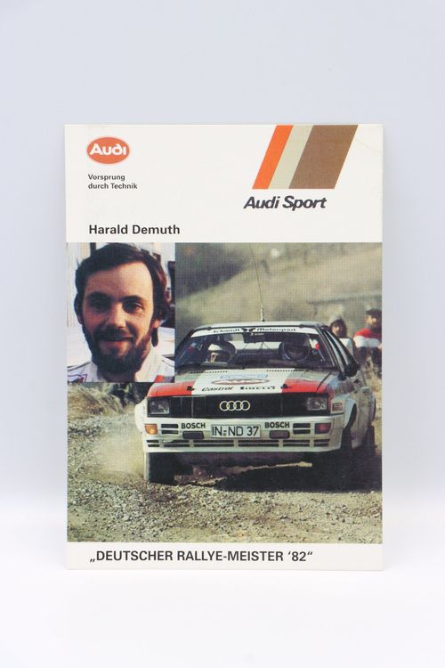 Poste/Affiche Audi Quattro Rallye San Remo 1982 - Demuth - WRC Italie