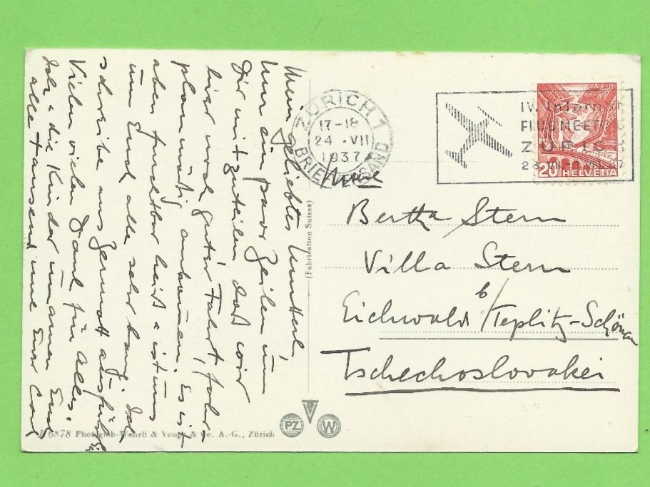 Cartoline postali: Zürich und die Alpen – Usato da Zürich venduto da t24_de 1