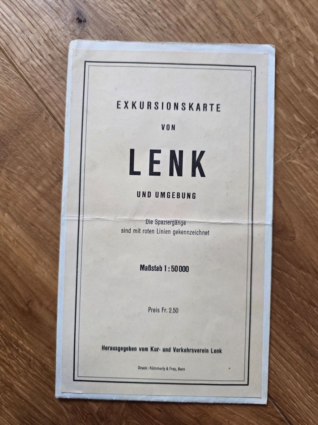 Cartine & Atlanti: Vintage Exkursionskarte Lenk 1965 – Usato da Walterswil BE venduto da Lonitti