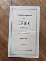 Vintage Exkursionskarte Lenk 1965