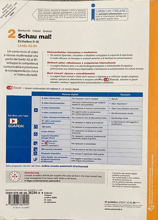 Livres: Libro 1a liceo Schau mal! – D'occasion à Rancate par sanaman 1