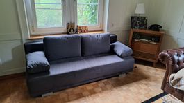Schlafsofa Bettsofa dunkelgrau