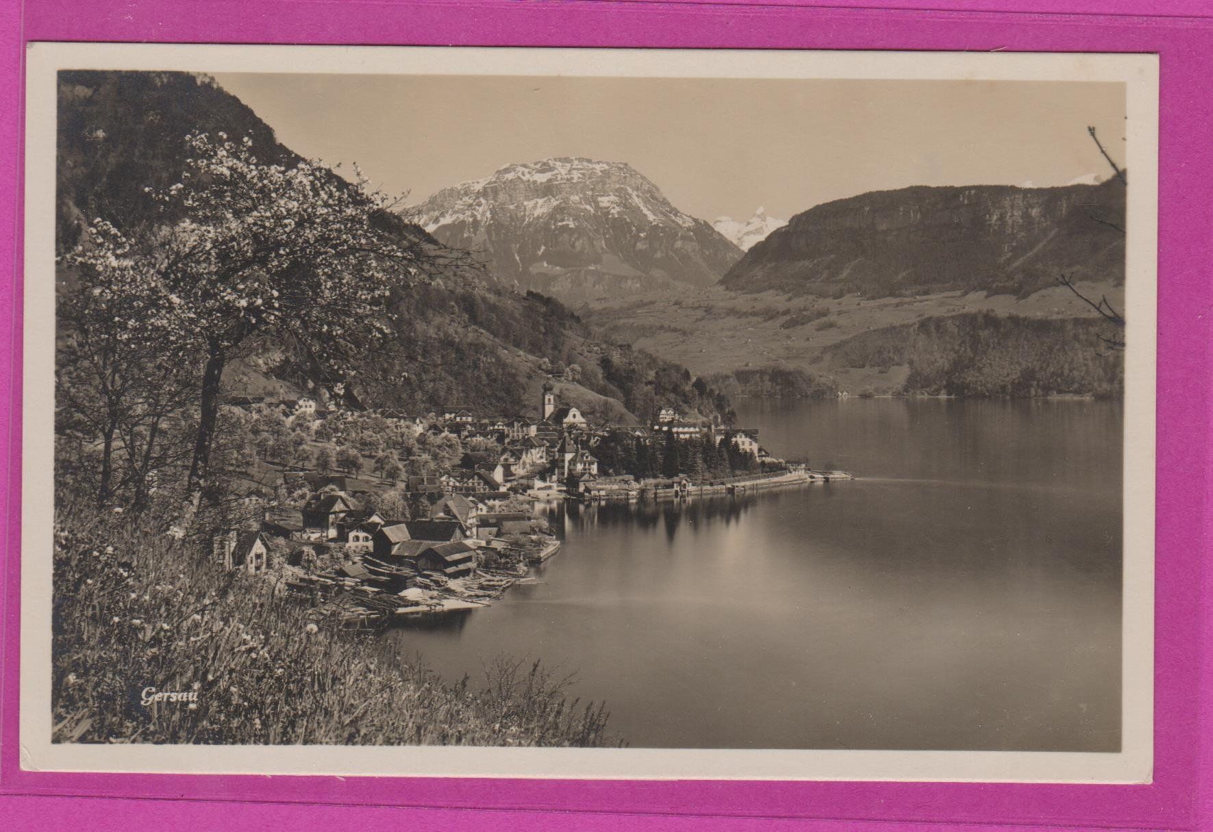 Cartoline postali: Gersau   :   alte Ansichtskarte aus den 1920er-Jahren – Usato da Vitznau venduto da Ropaku
