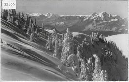 Rigi - Blick gegen Pilatus im Winter