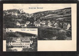 Gruss aus Berneck  , Gasthof zum Waldhorn , gel. 1910