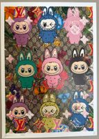 Death: Gucci Labubu Family, POP Art, signiert 37/100