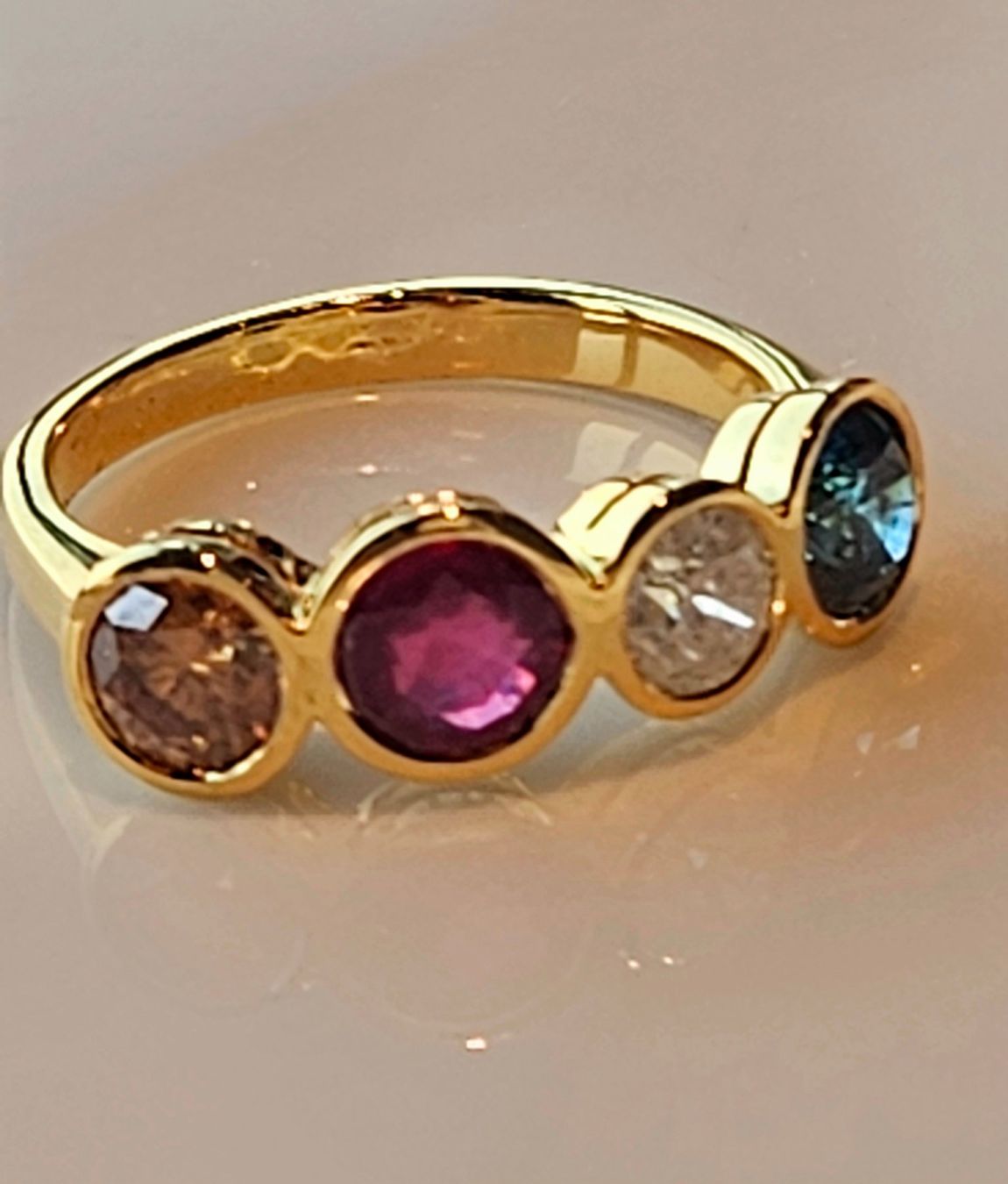 Anelli: Goldring Diamanten – Nuovo e nell'imballaggio originale da Zürich venduto da adriben 4
