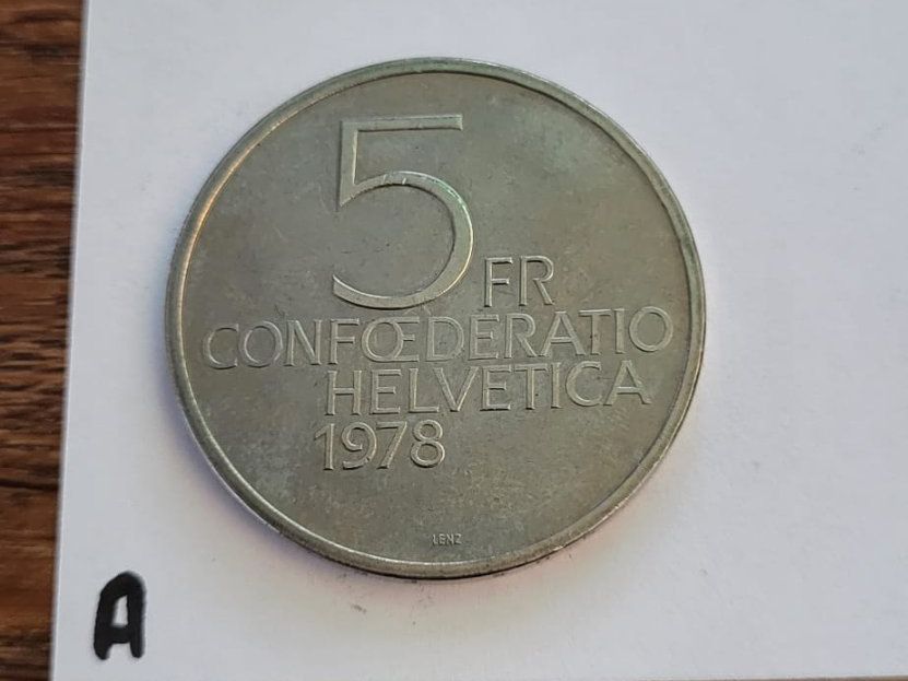 Tutti le monete: 5chf commémorative 1978 - Henry Dunant – Usato da Genève venduto da Naheu