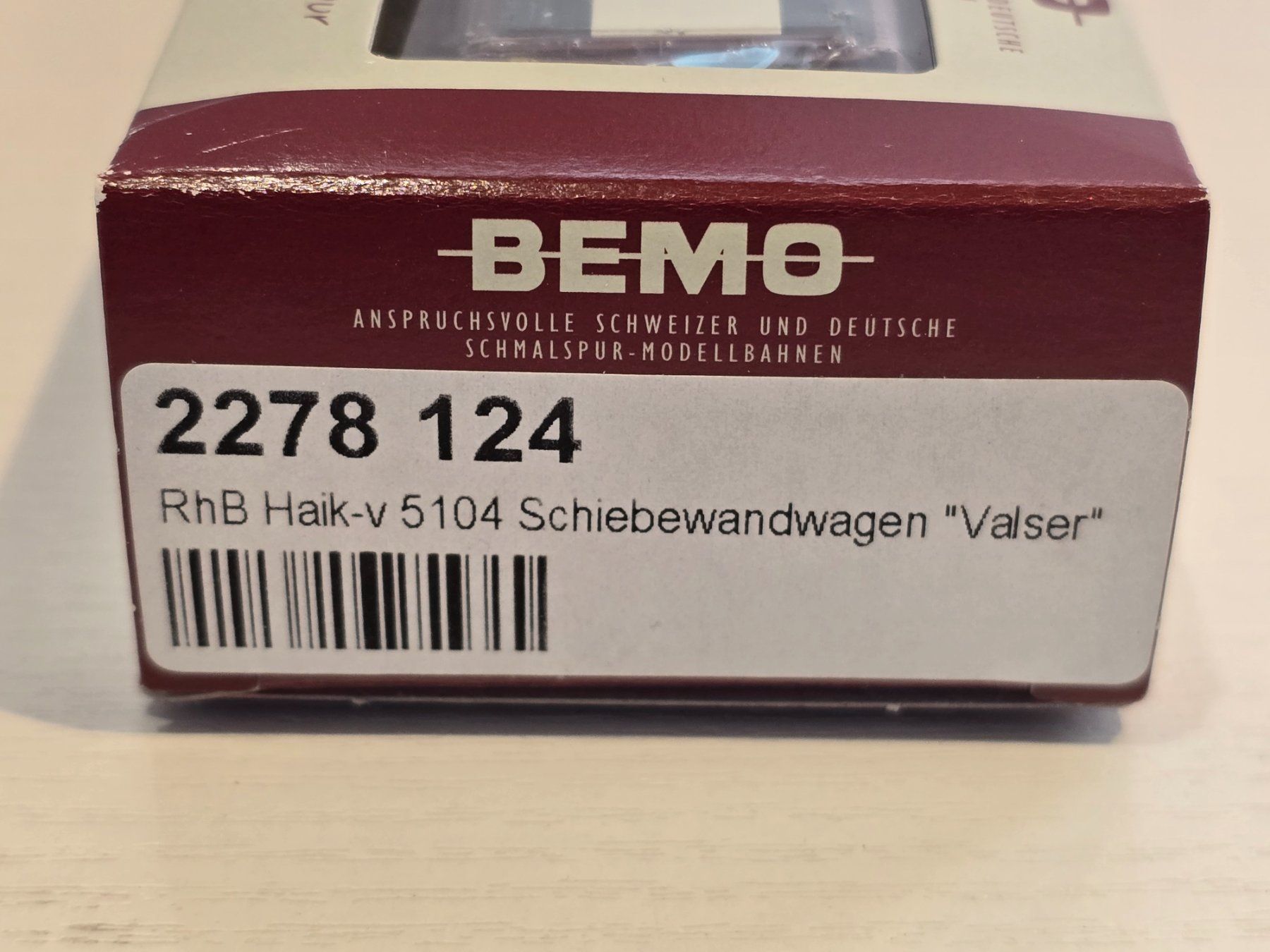 Bemo Modellini di ferrovie: Bemo, 2278124, RhB, Schiebewandwagen, Valser, Neu – Nuovo e nell'imballaggio originale da Kloten venduto da Nicola2 1