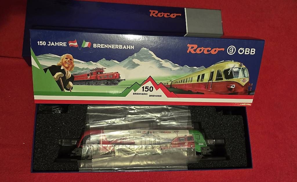 Modellini di ferrovie: ÖBB 100 Jahre Brenner Werbelok – Usato da Ebikon venduto da Mr.Busdriver