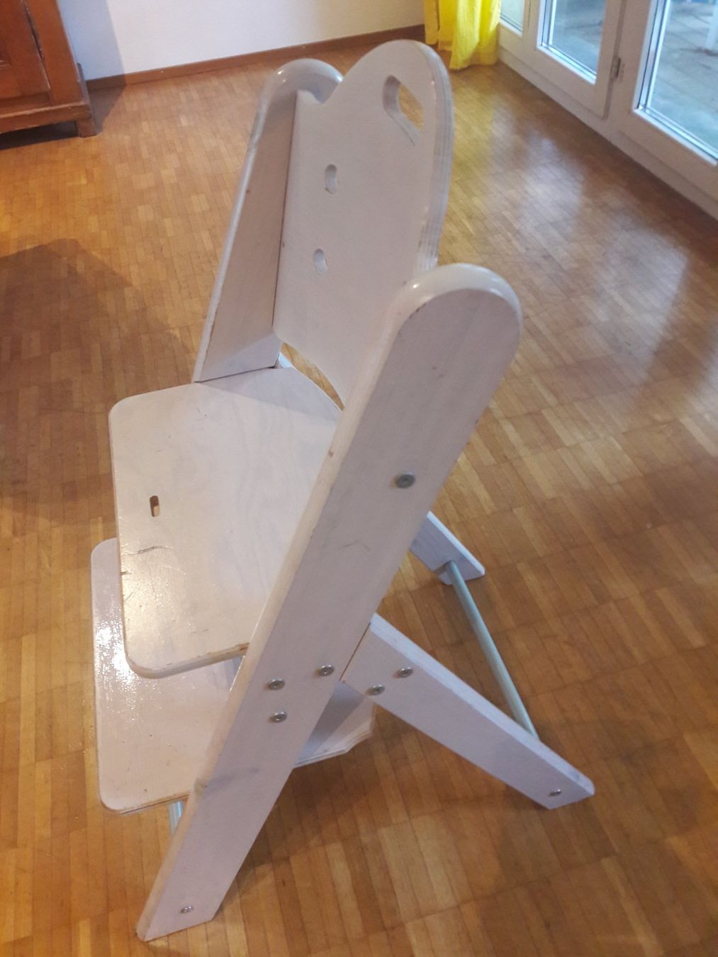 Seggioloni: HOCHSTUHL - HOLZ - Weiss Fr. 10.-- – Usato da Luzern venduto da miocarobabbonetoscan 3