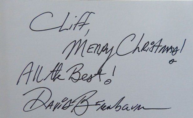 Autographes: David Berenbaum - Drehbuchautor - Autogramm – D'occasion à Dietikon par cyranos.ch