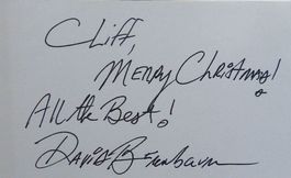 David Berenbaum - Drehbuchautor - Autogramm