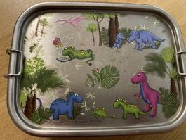 Maren Grande Lunchbox Edelstahl mit Dino-Motiv