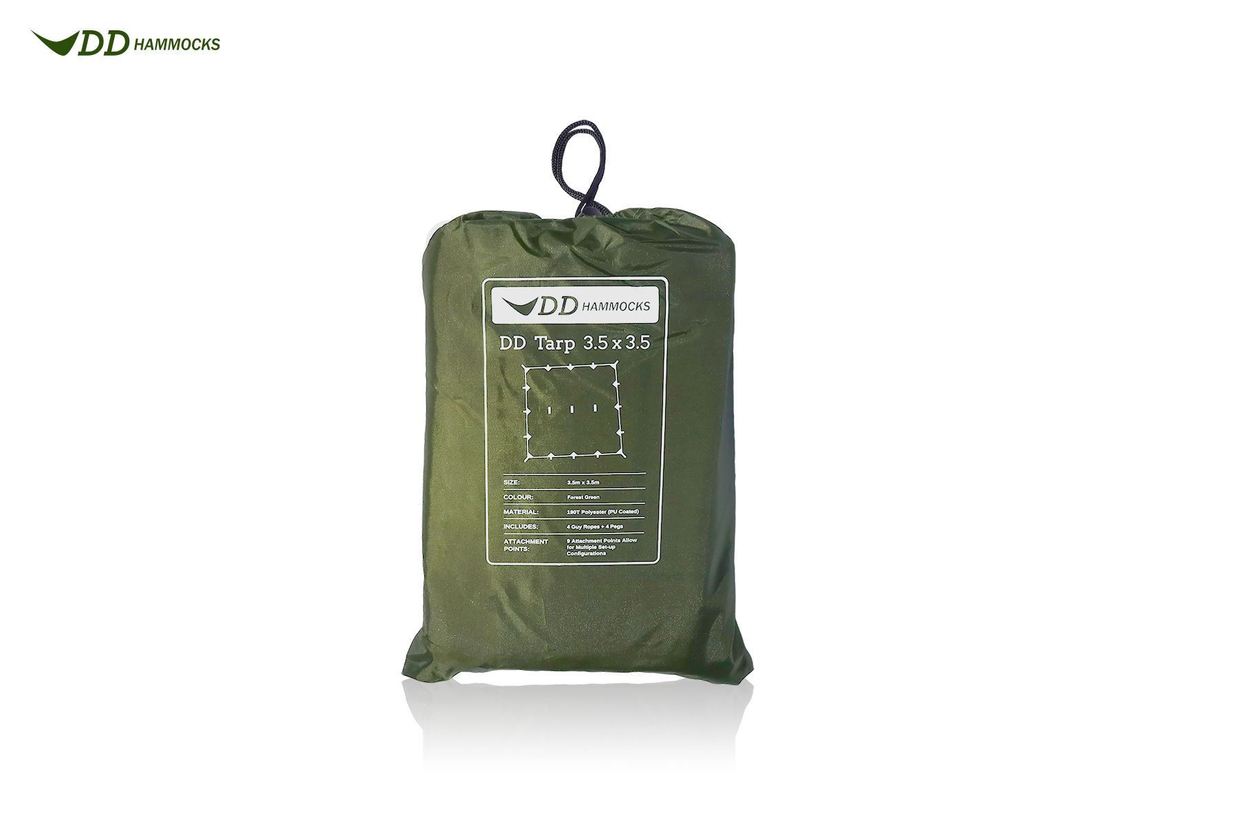 DD Hammocks Sonstiges zu Militär: DD Hammocks Tarp 3,5 x 3,5 Meter Forest grün – Neu und originalverpackt aus Tulln von HaengemattenShop