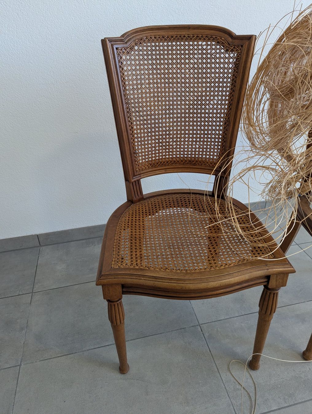 Stühle: Lot de 5 + 1 chaise cannées – Gebraucht aus Bretonnières von Pascalejb 1