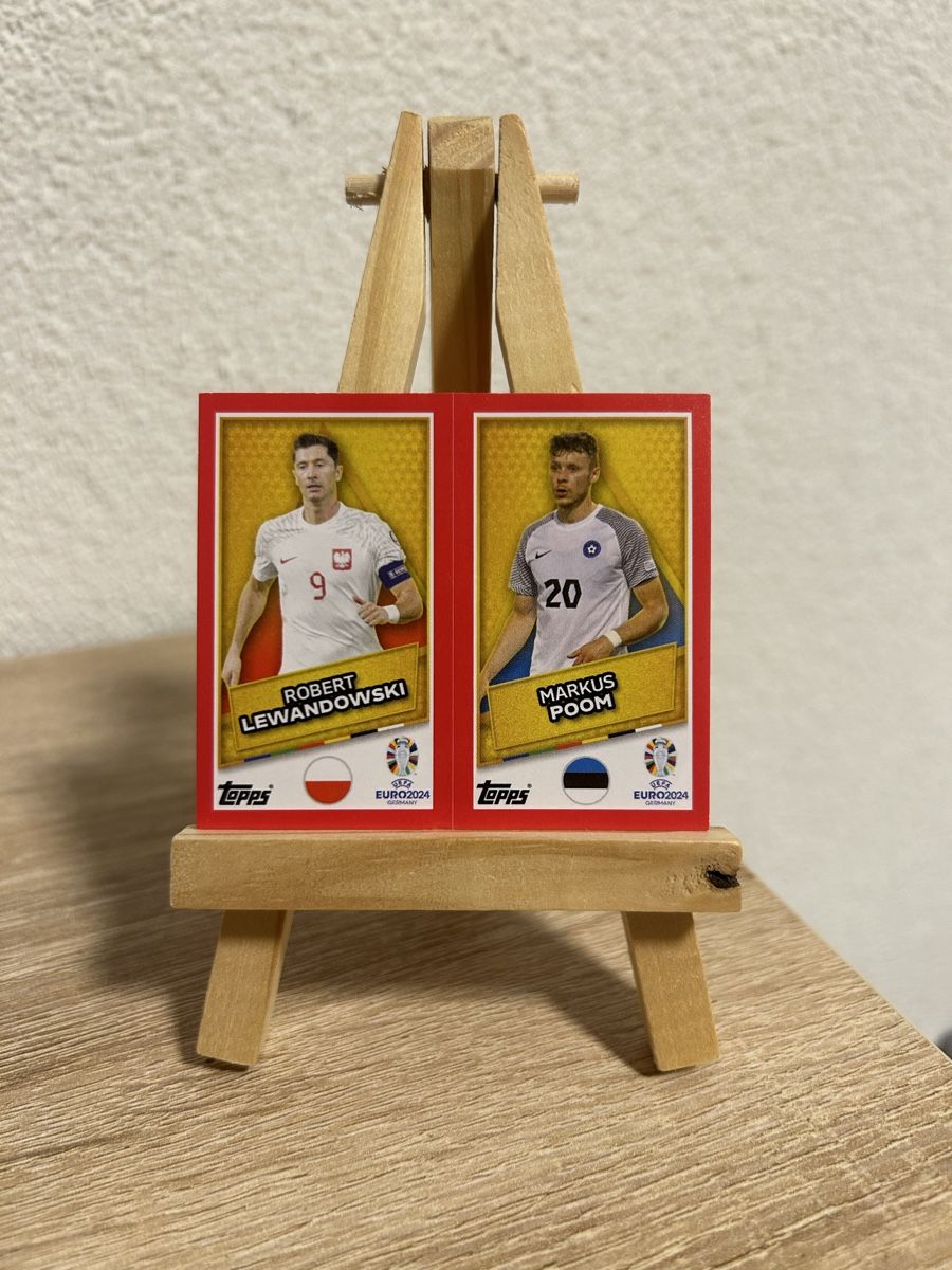 Topps Sammelbilder & Trading cards: EST / POL SP Lewandowski TOPPS Euro 2024 – Neu (gemäss Beschreibung) aus Villars-le-Terroir von pla_8d6b