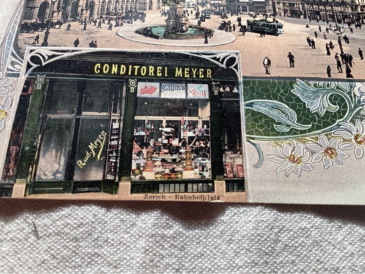 Cartes postales: Zürich bahnofplatz conditorei MEYER – D'occasion à Luc (Ayent) par Rebouille 1