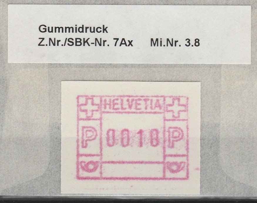 Tutti i francobolli: Type 7Ax mit Abart – Usato da Oberglatt ZH venduto da Wiedmi6