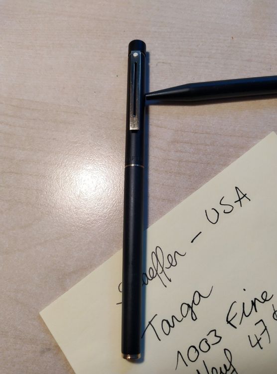 Stylo Plume Sheaffer Targa 1000 - Plume En Argent - Corps Or Et Argenté - Ancien Stock - Occasion