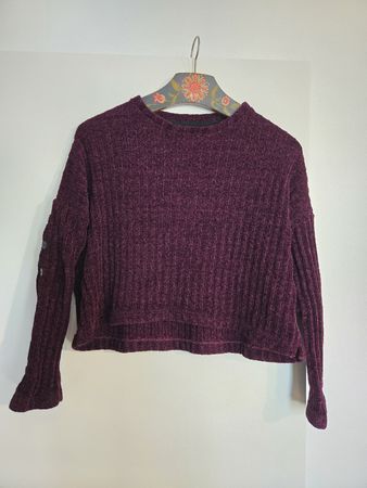 SYSTEMACTION Strickpullover, Gr. M, Lila - Kuschelig!