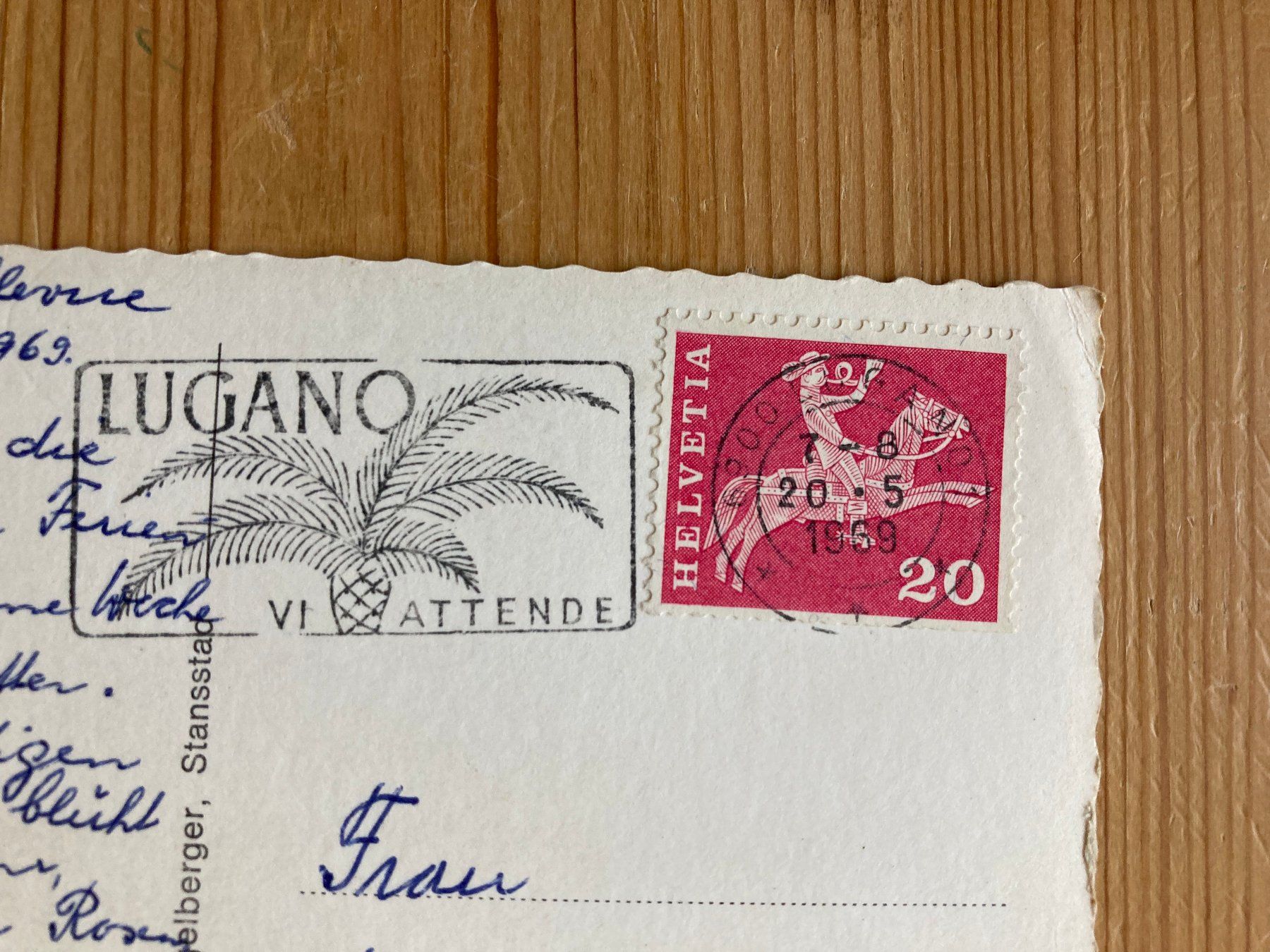 Cartoline postali: Gentilino - Kirche - AK 1969 – Usato da Oberuzwil venduto da Henri09 1