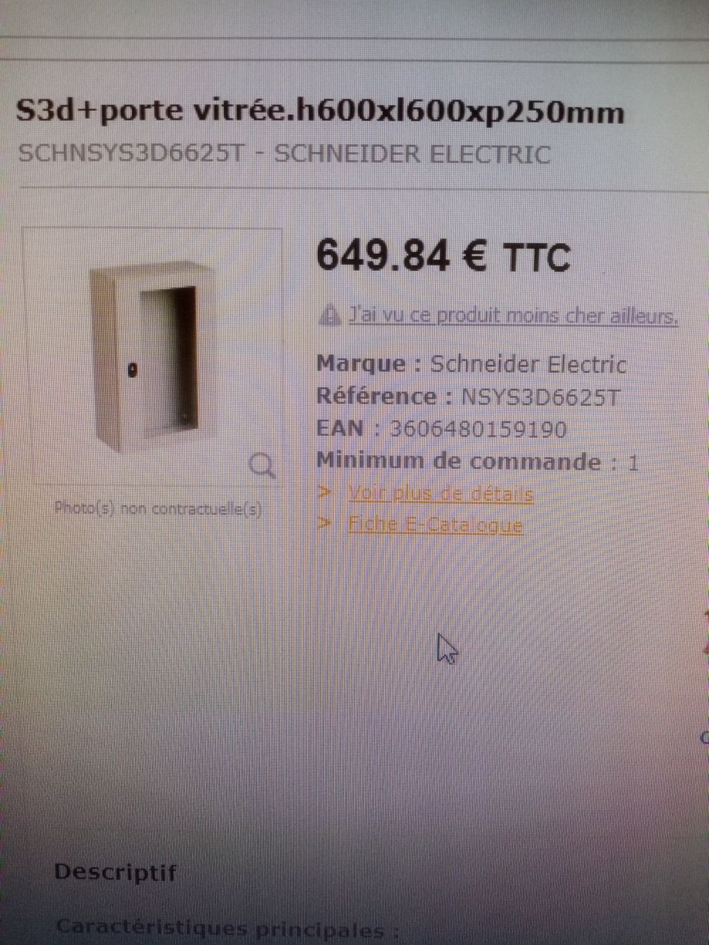 Alimentazione elettrica: Tableau électrique Schaltkasten Schneider – Nuovo e nell'imballaggio originale da vevey venduto da davechop 5