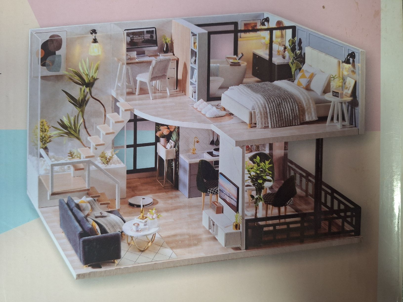 Kits de montage: Modellbau Miniatur Haus mit Led – D'occasion à Stansstad par saschaz88 1