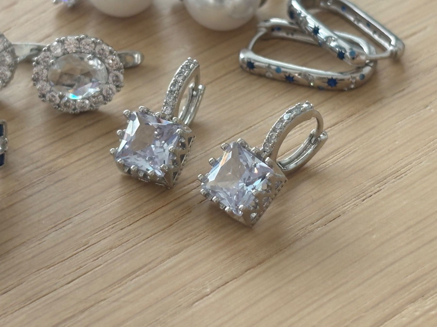 Ohrringe & -stecker: Luxus Elegante Ohrstecker Ohrschmuck  Farbe: Silber 5 st. – Neu (gemäss Beschreibung) aus Biel-Bienne von Roserosse13 2