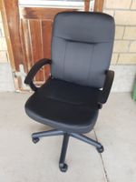 Bürostuhl Kunst Leder Schwarz JYSK Stuhl Rollen