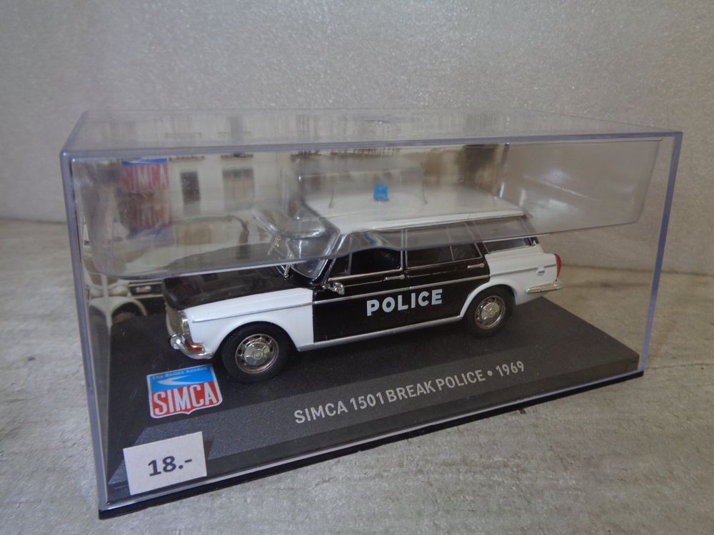 Modèle Réduit SIMCA 1501 S 1969 Bleu - échelle 1/43, Métal, Marque IXO/ALTAYA, état Impeccable